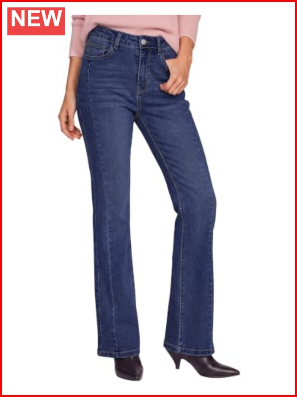 Women's High Waisted Stretchy Bootcut Denim Jeans